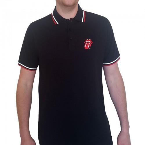 The Rolling Stones Unisex Adult Classic Tongue Polo Shirt M zwart