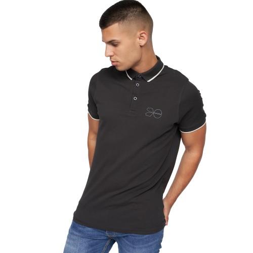 Crosshatch Padro-poloshirt voor heren M donkere kaki kleur