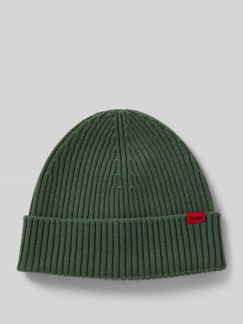 HUGO Beanie met labelpatch, model 'Xola'