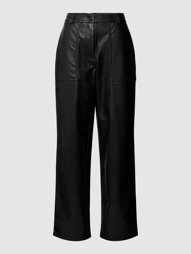 Calvin Klein Jeans Broek in leerlook, model 'FAUX LEATHER'