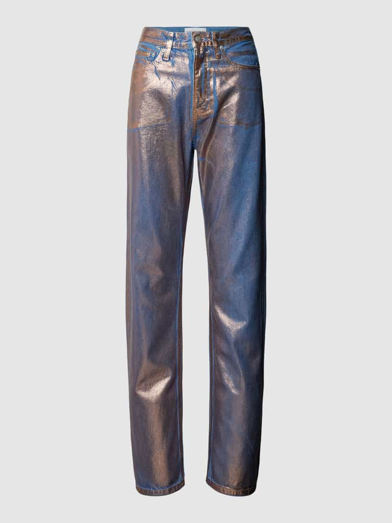 Calvin Klein Jeans Straight leg jeans in glanzend design