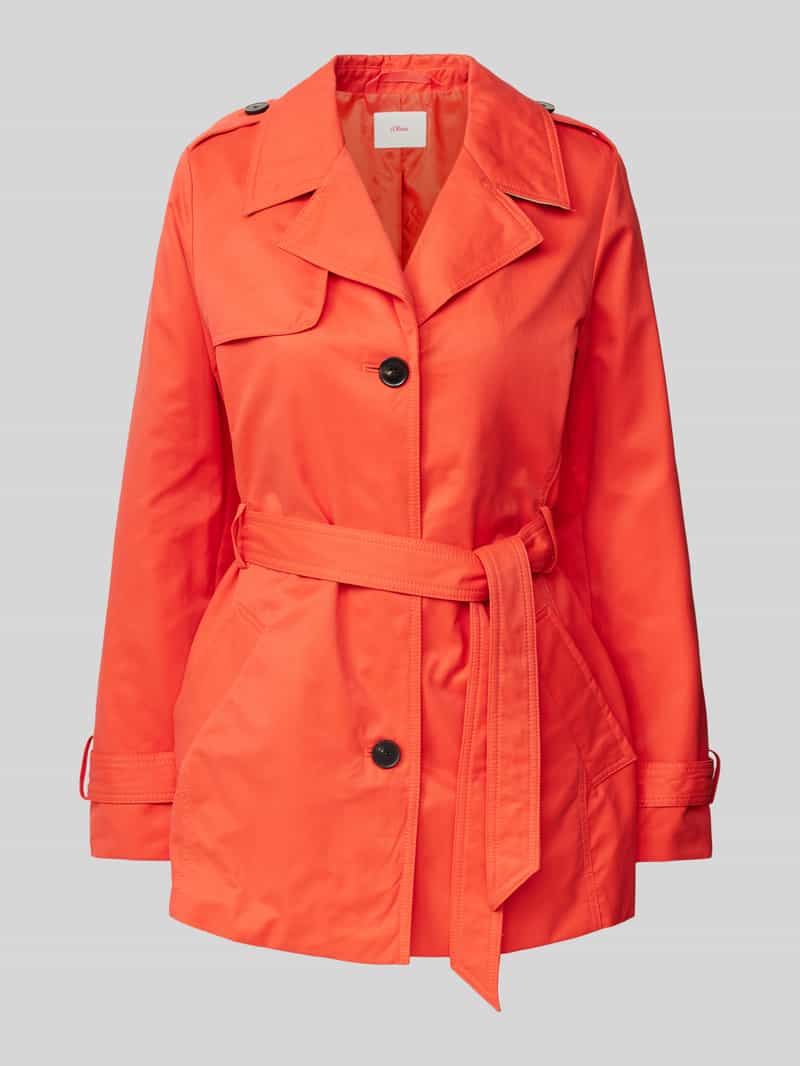 S.OLIVER CASUAL Trenchcoat met strikceintuur