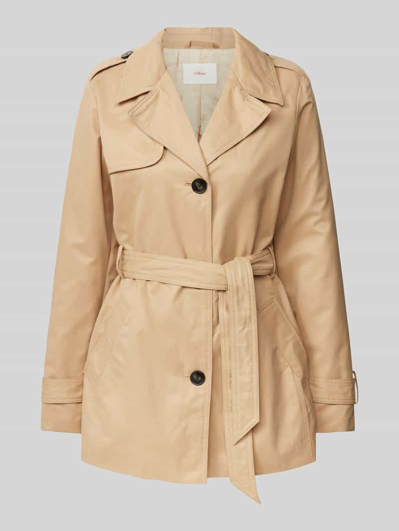 S.OLIVER CASUAL Trenchcoat met strikceintuur