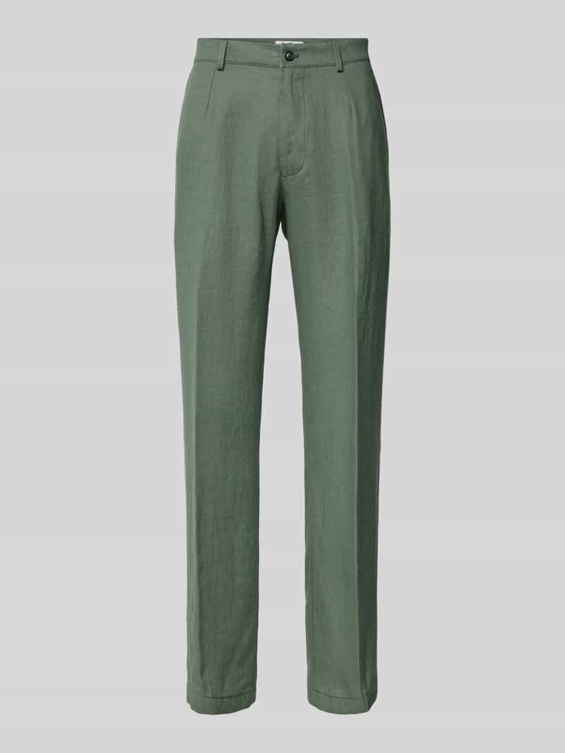 CG Tapered fit pantalon met bandplooien, model 'OLE'