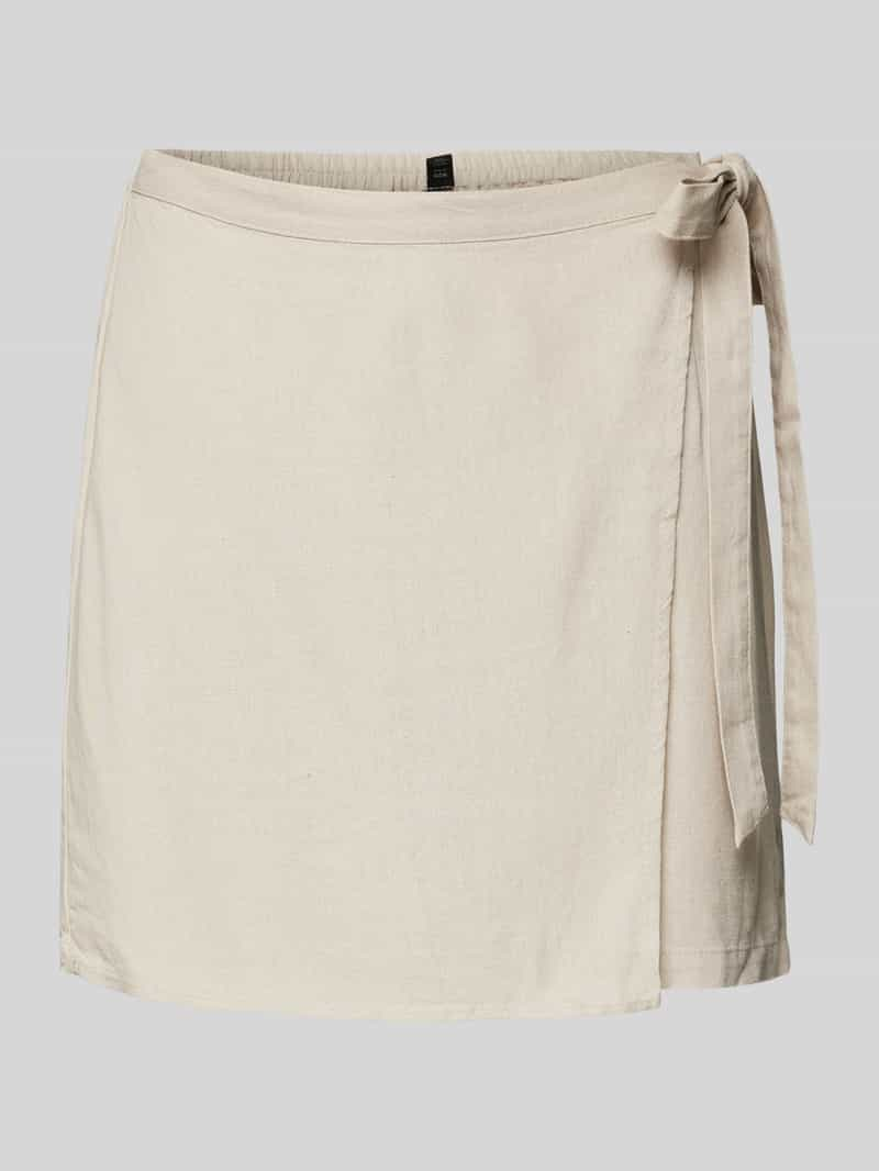 Vero Moda High waist minirok met strikceintuur, model 'MYMILO'