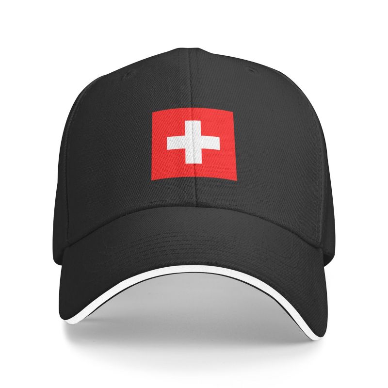 91530102MAC2AA7079 Klassieke vlag van Zwitserland Baseball Cap voor dames Unisex verstelbare papa hoed sport Baseball Cap