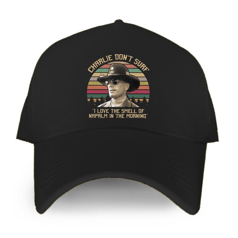 91530102MAC2AA7079 Vintage Apocalyps nu Charlie Don't Surf Baseball Cap Film Ik hou van de geur van Napalm In de ochtend Unisex Vrouwen Caps Hip Hop Hat Adjustable