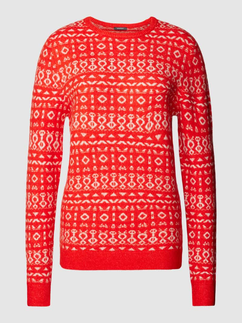 Montego Gebreide pullover met all-over motief