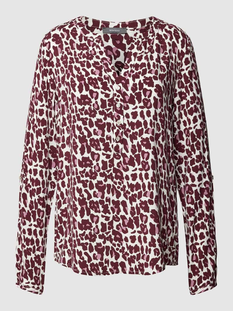 Montego Blouseshirt met all-over-print