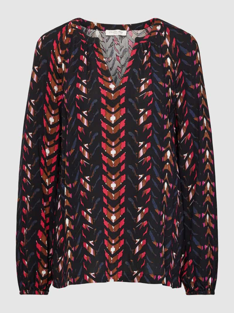 Christian Berg Woman Blouse van viscose met all-over motief