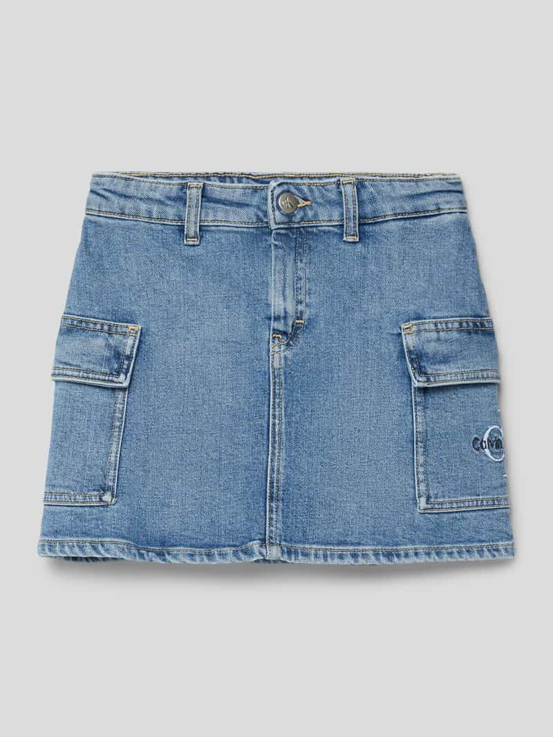 Calvin Klein Jeans Jeansrok met labelstitching, model 'AUTHENTIC'