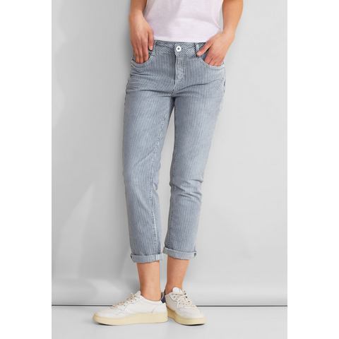 STREET ONE 7/8 jeans met streepdessin