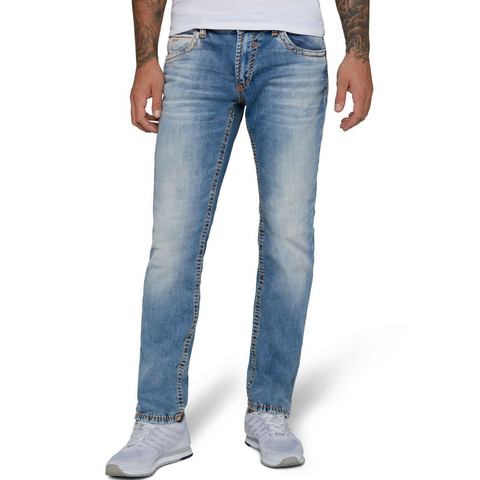 CAMP DAVID Straight jeans NI:CO:R611 met opvallende stiknaden