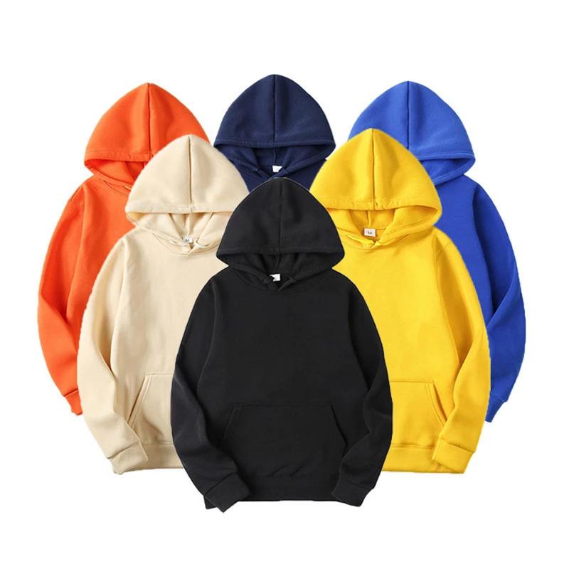 EG41NB Modemerk herenhoodies nieuwe lente herfst casual hoodies sweatshirts heren top effen kleur hoodies sweatshirt mannelijk 2XL zwart