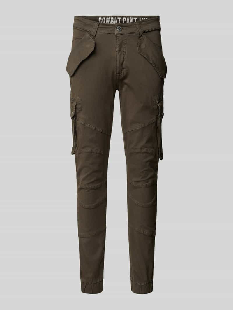 Alpha industries Tapered fit cargobroek met klepzakken, model 'COMBAT PANT'