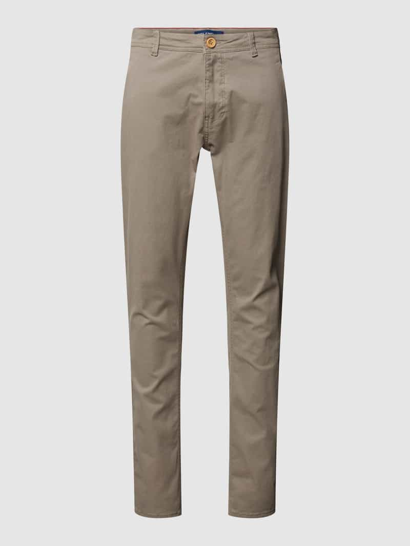 Blend Chino met Franse steekzakken, model 'NATAN'