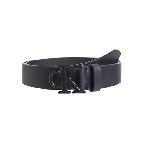 Calvin Klein Leren riem ROUND MONO PLAQUE LTHR BELT 35MM