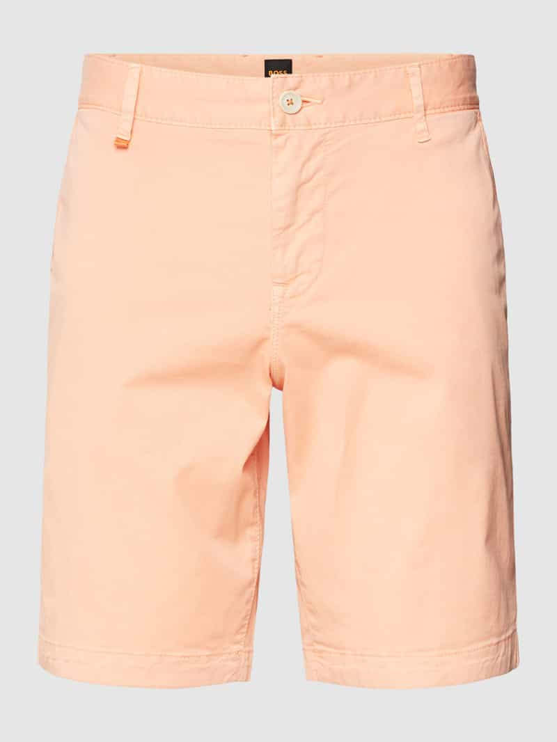 Boss Orange Korte slim fit chino met steekzakken