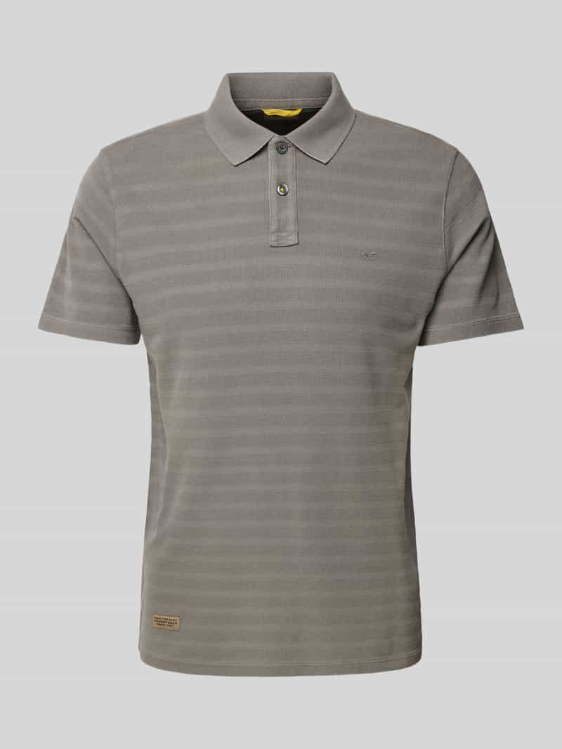 Camel active Poloshirt met labelstitching