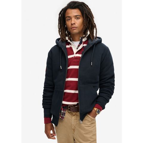 Superdry Capuchonsweatvest Borg Lined Ziphood