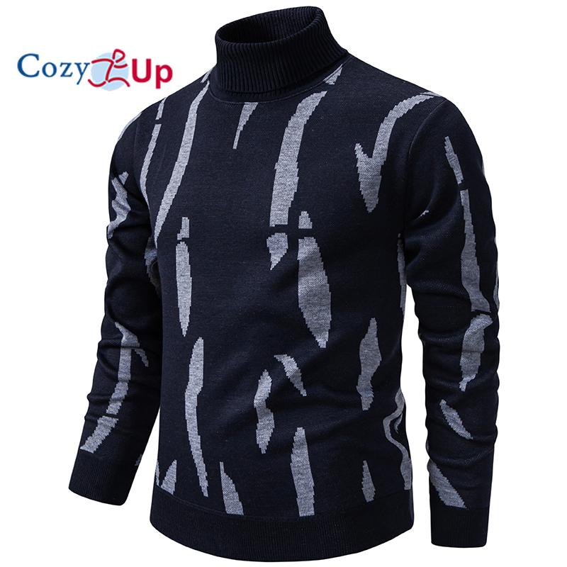 Cozy Up Men's Thickened and Fluffy High-Collar Pullover Sweater M lichtgrijze kleur