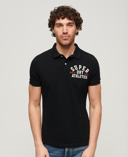 Superdry Mannen Superstate Poloshirt Donkergrijs