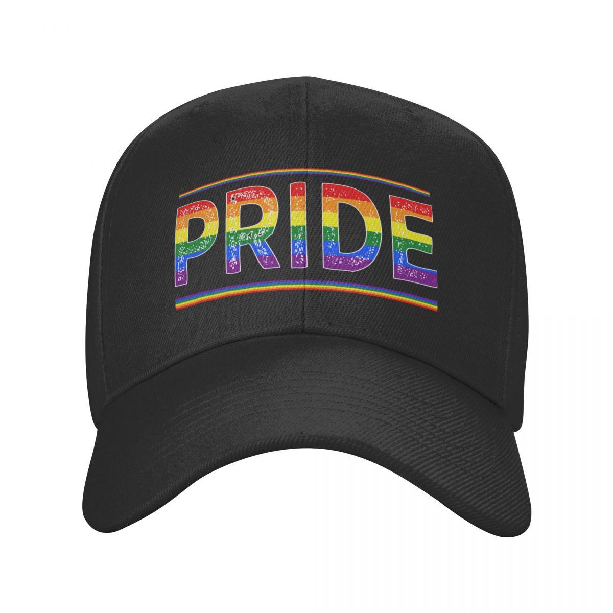 91460000MABYFHJN57 Punk Unisex Rainbow LGBT Pride Print Baseball Cap Volwassen Gay Lesbische Verstelbare Vader Hoed Vrouwen Unisex Zon Bescherming Snapback Caps Adjustable Cap