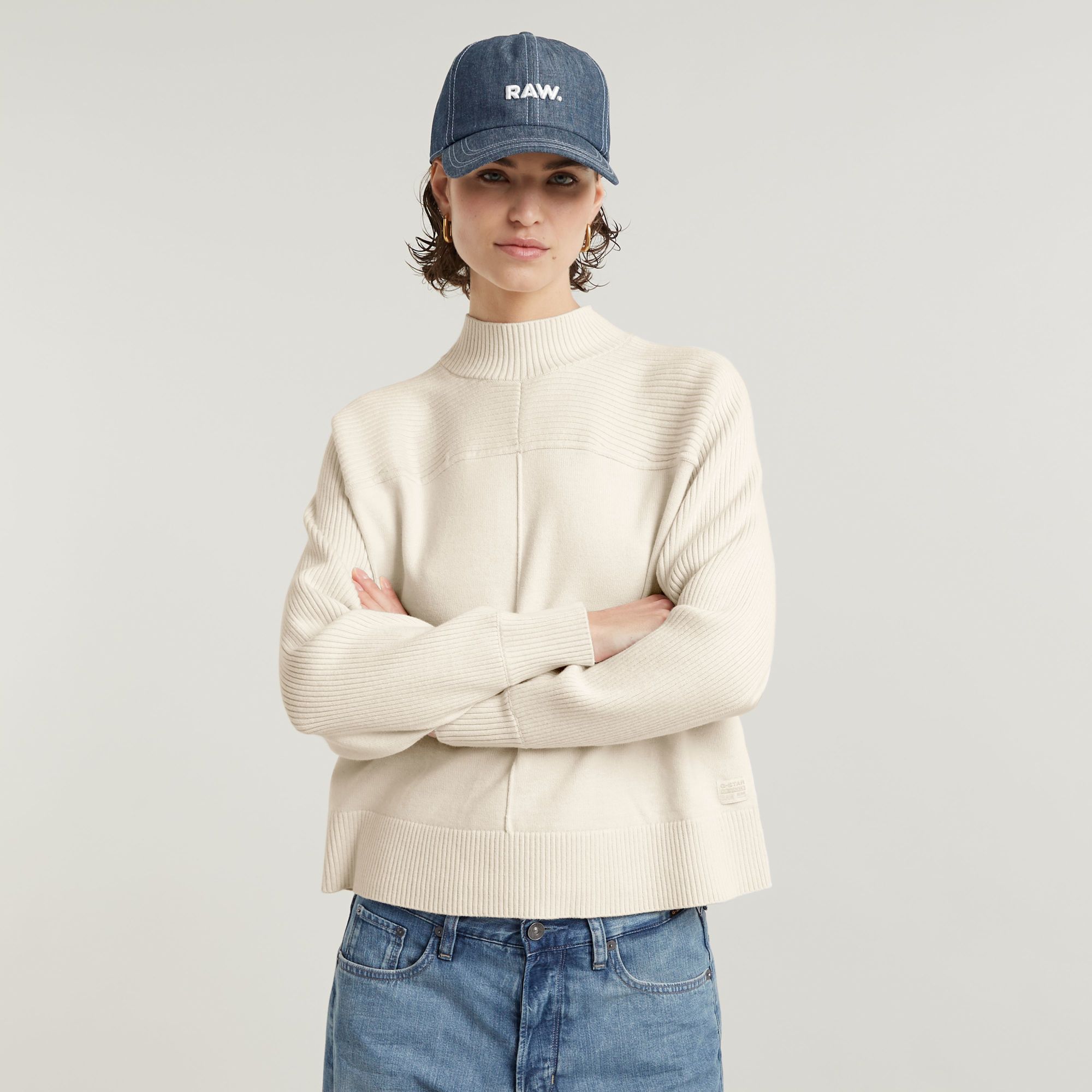 G-Star RAW Boxy Mock Jumper - Meerkleurig - Dames