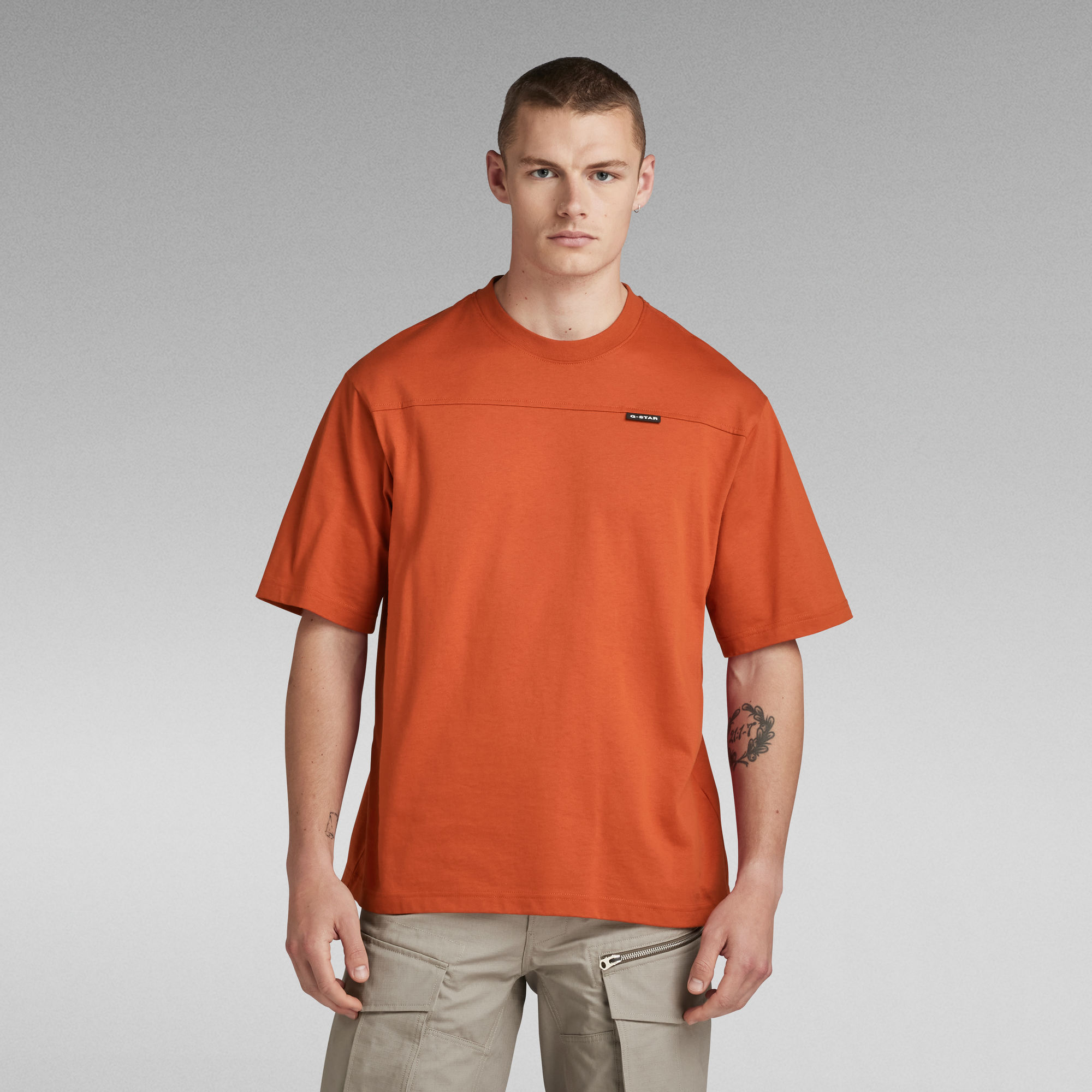 G-Star RAW Boxy Base 2.0 T-Shirt - Oranje - Heren