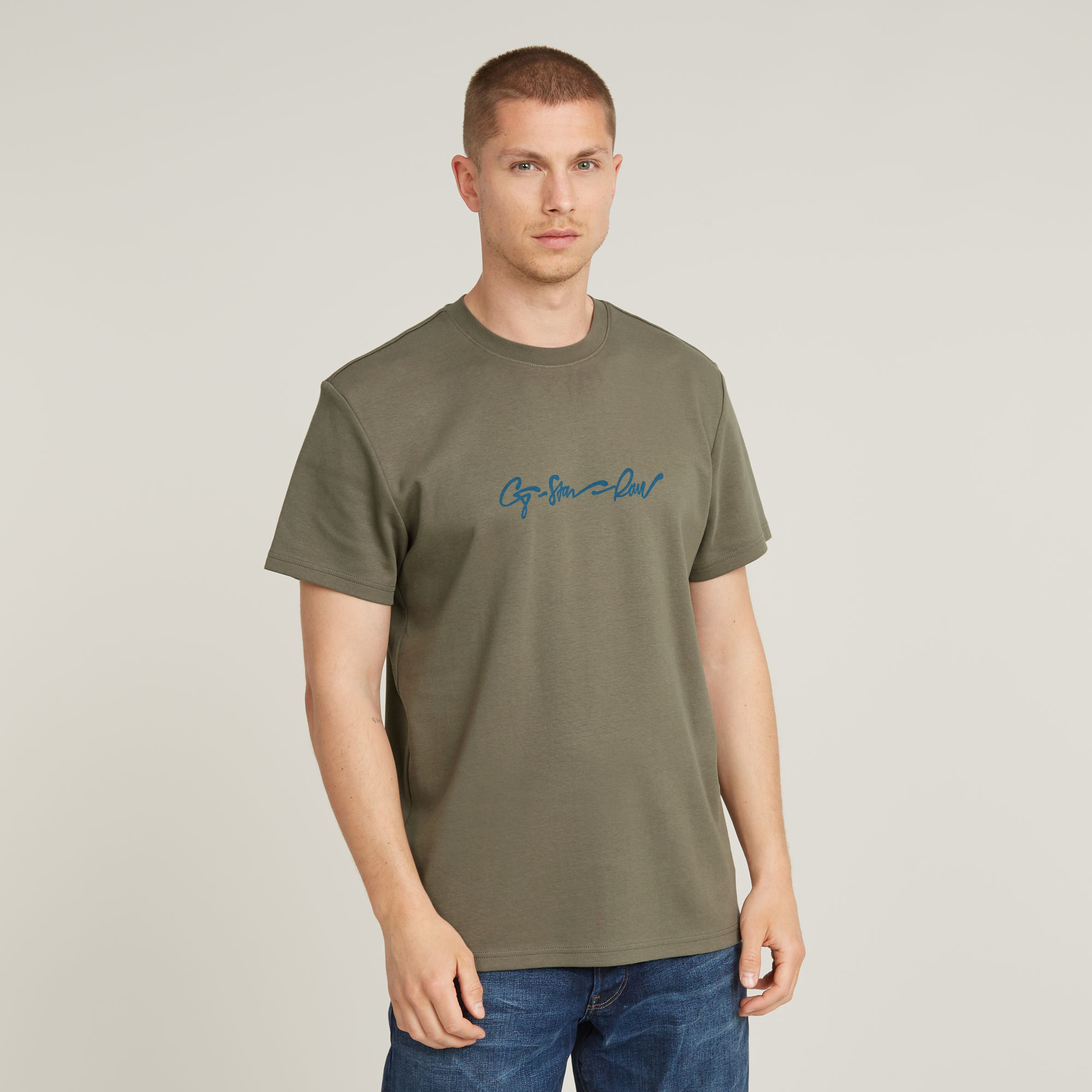 G-Star RAW G-Script T-Shirt - Bruin - Heren