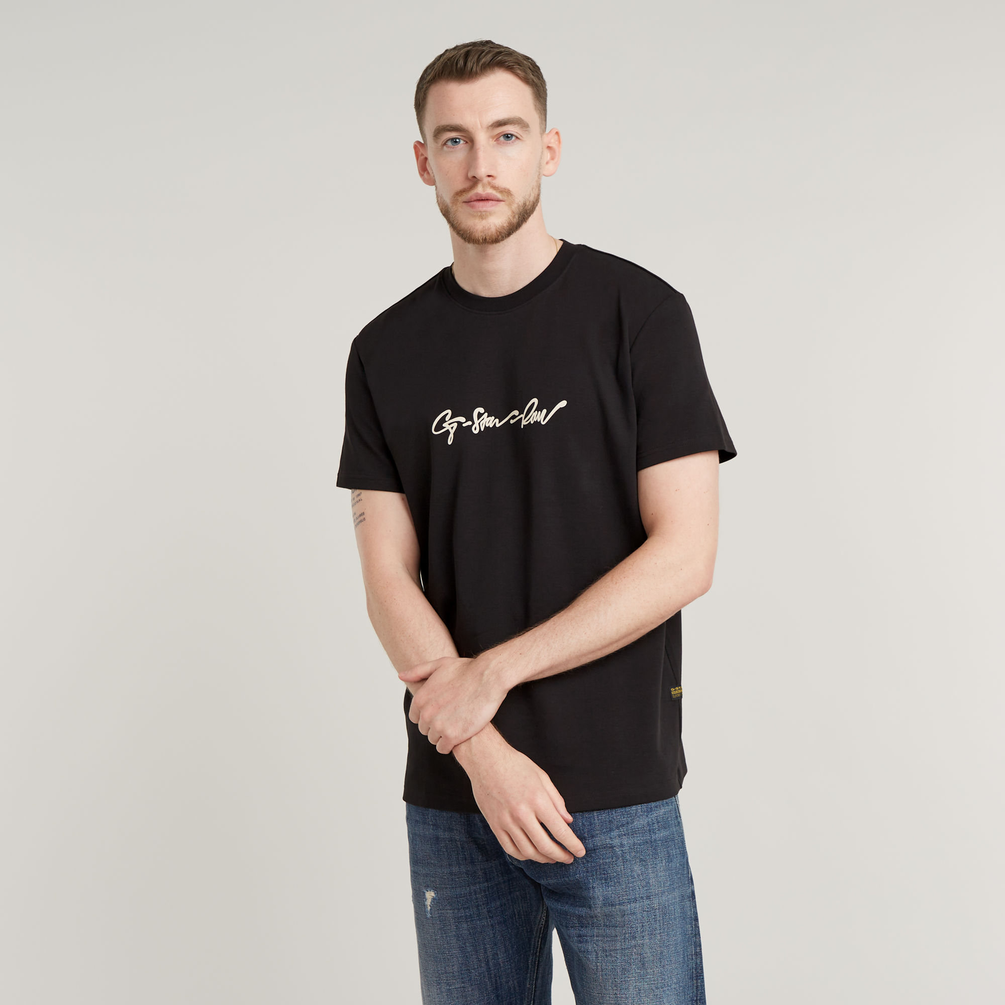 G-Star RAW G-Script T-Shirt - Zwart - Heren