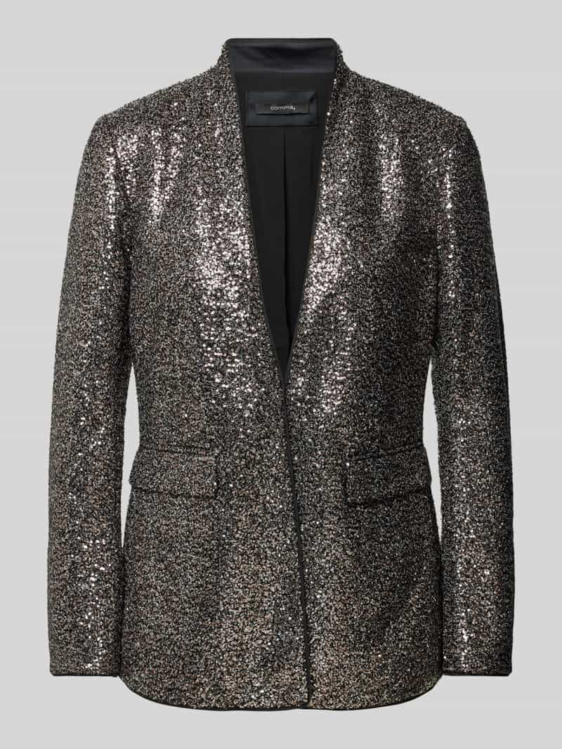 Comma Blazer met pailletten