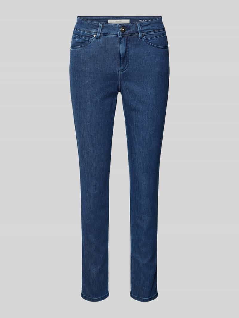 BRAX Slim fit jeans met riemlussen, model 'Shakira'