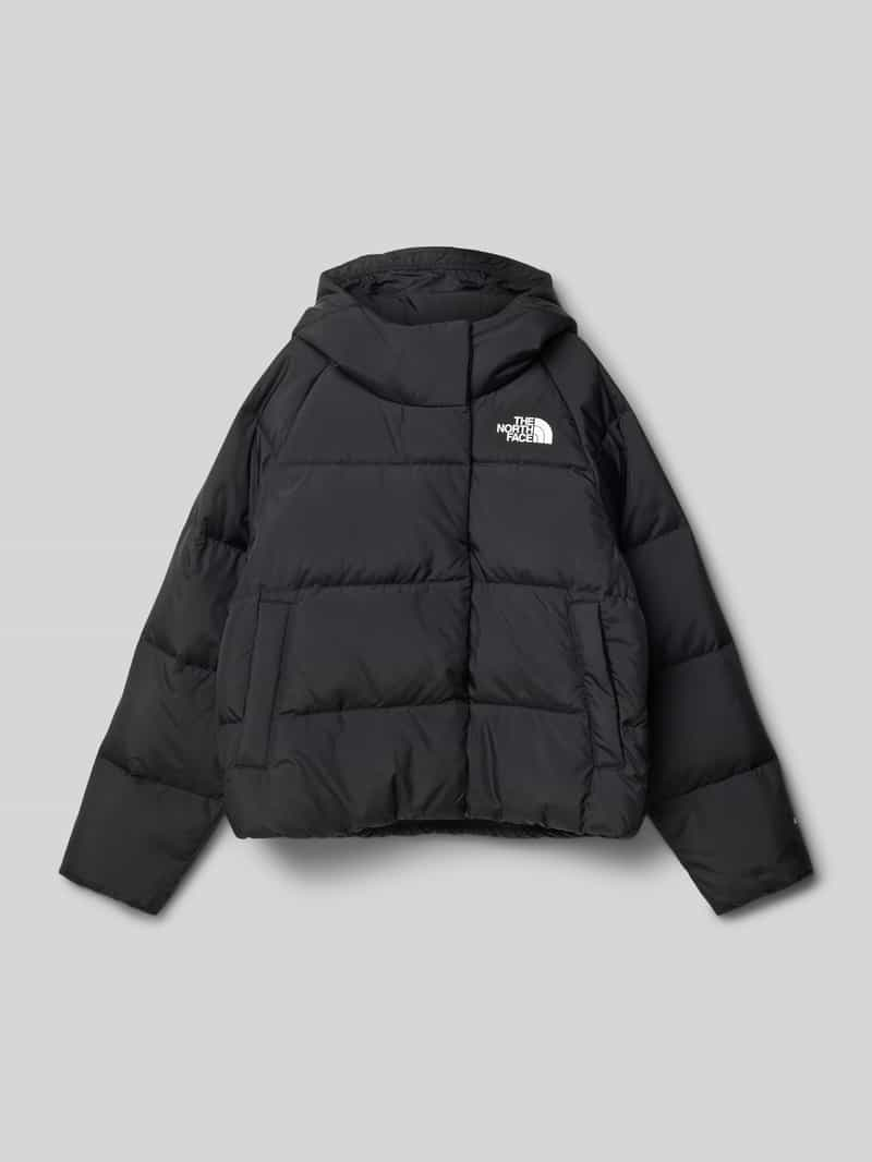 The North Face Gewatteerde lange jas met labelprint, model 'NORTH DOWN'