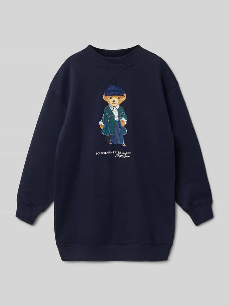 Polo Ralph Lauren Kids Sweatjurk met stitchingdetails, model 'BEAR'