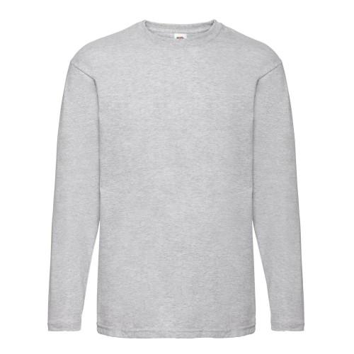 Fruit Of The Loom Mens Valueweight Heather Long-Sleeved T-Shirt L