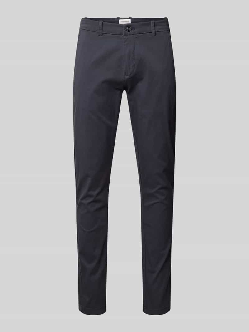 Lindbergh Slim fit chino met achterzakken