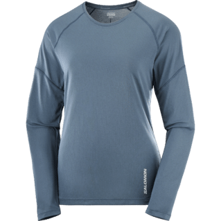 Salomon Cross Run LS Tee dames - BLAUW - Dames