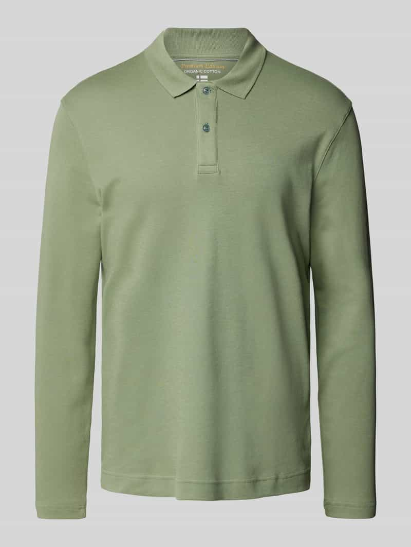 Christian Berg Men Regular fit poloshirt met lange mouwen