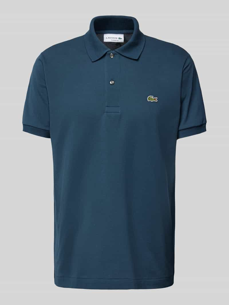 Lacoste Regular fit poloshirt met labelpatch