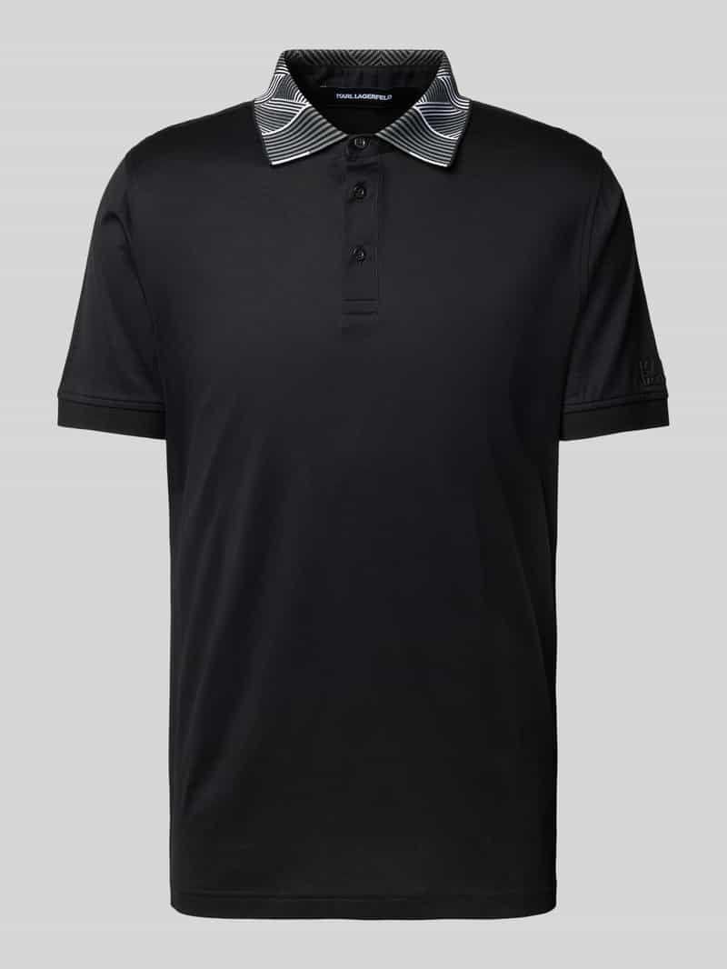 Karl Lagerfeld Poloshirt met labeldetail