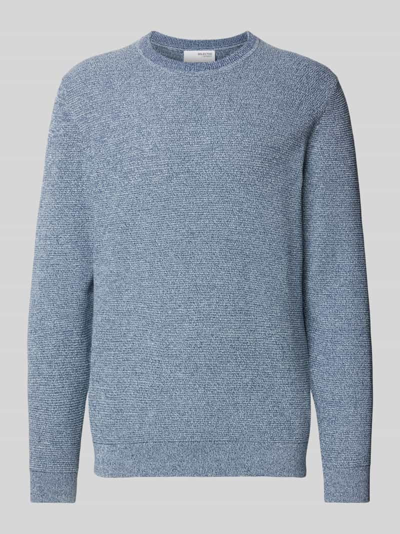 Selected Homme Gebreide pullover met structuurmotief, model 'ROSS'