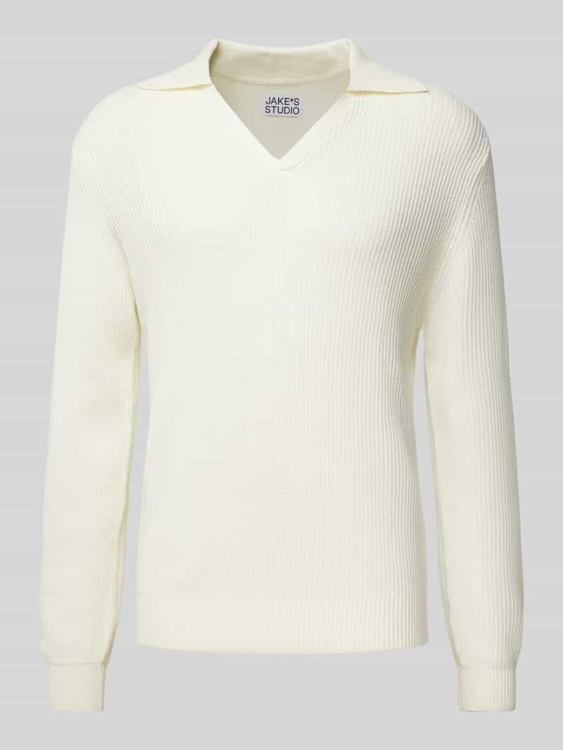 JAKE*S STUDIO MEN Gebreide pullover met V-hals