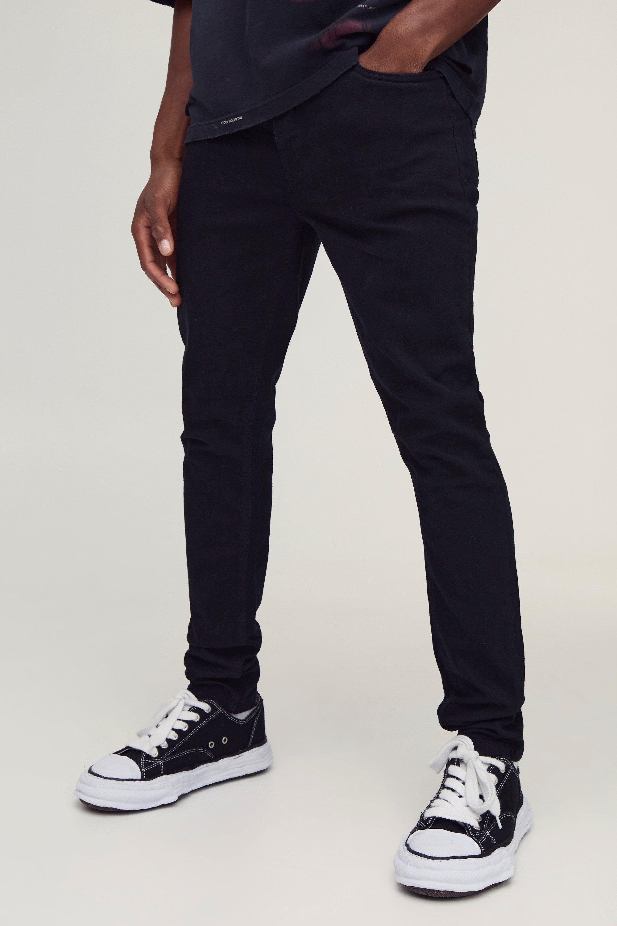 Boohoo Stretch Skinny Jeans, True Black