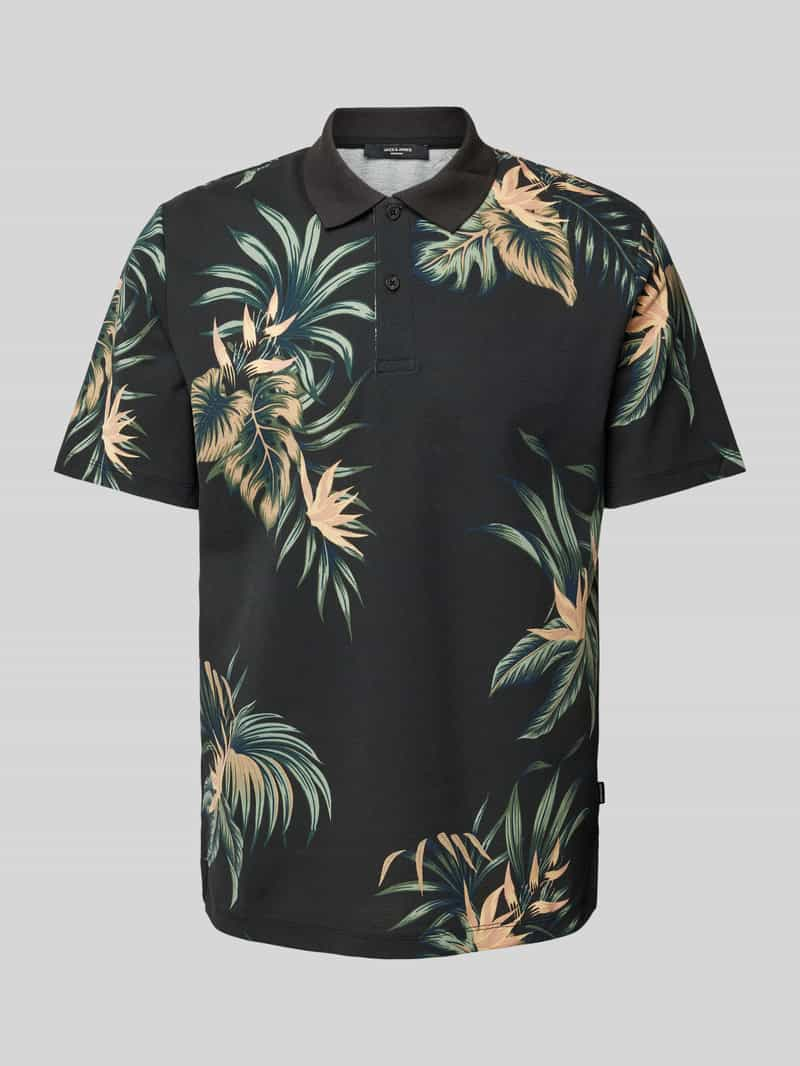 Jack & Jones Premium Poloshirt met all-over print, model 'LAPALMA'