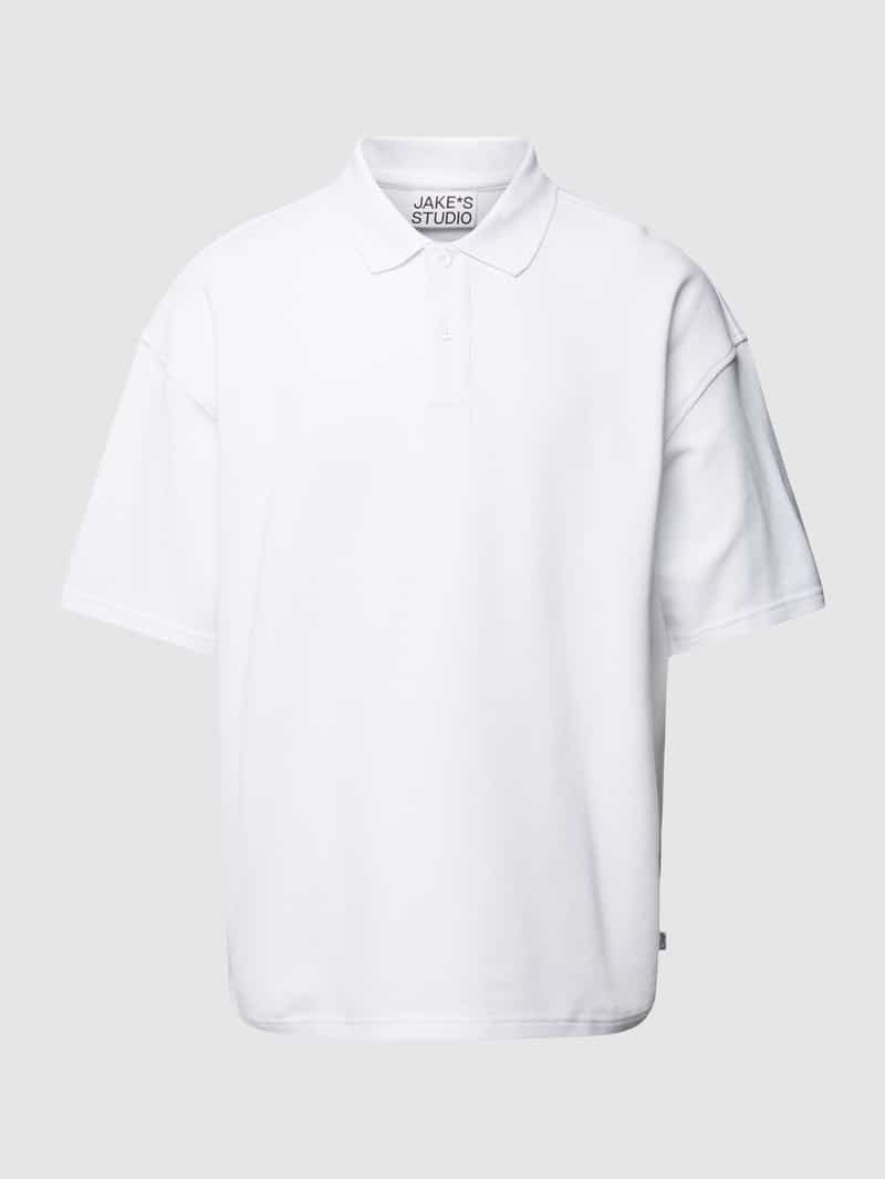 JAKE*S STUDIO MEN Poloshirt met extra brede schouders