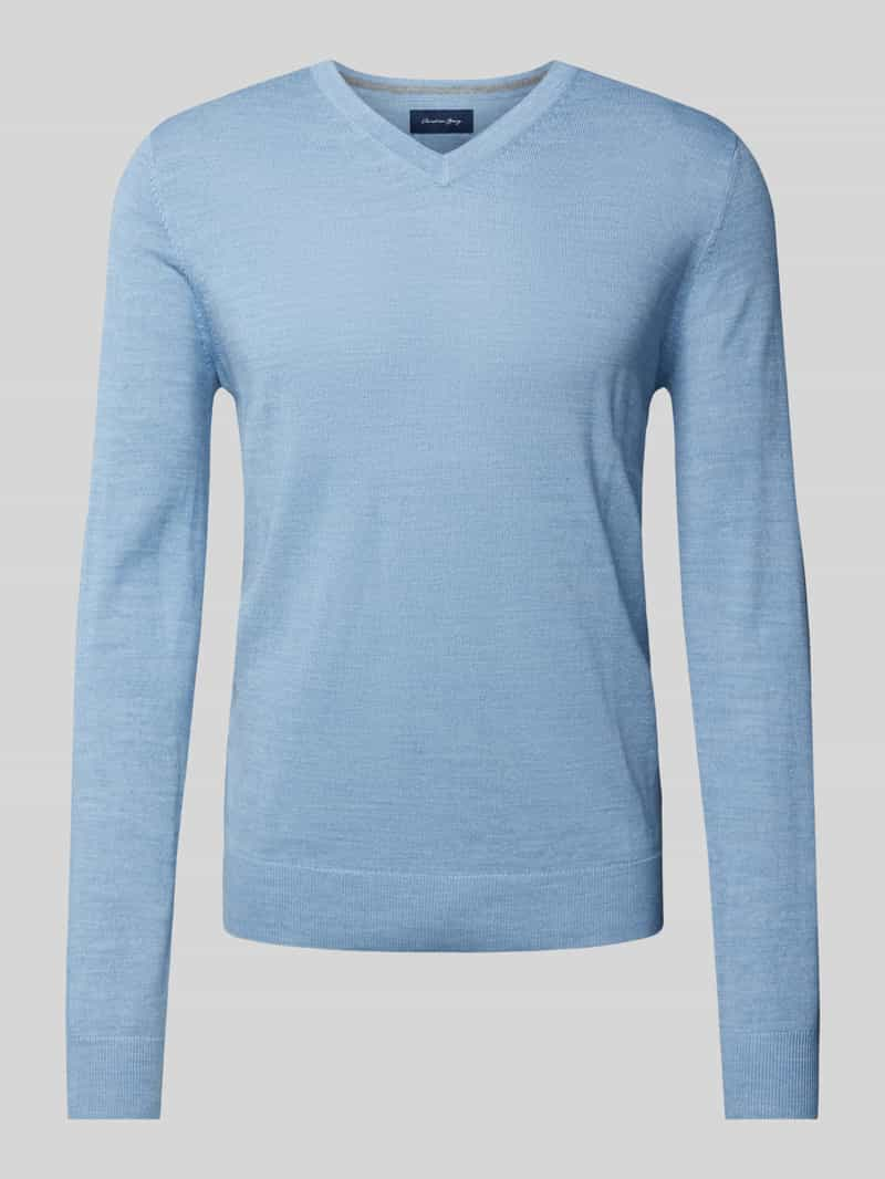 Christian Berg Men Gebreide pullover met V-hals