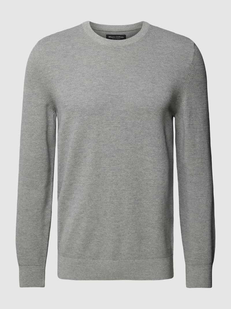 MARC O POLO Gebreide pullover met labelstitching