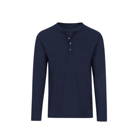 Trigema Longsleeve  shirt met lange mouwen en knoopsluiting (1-delig)