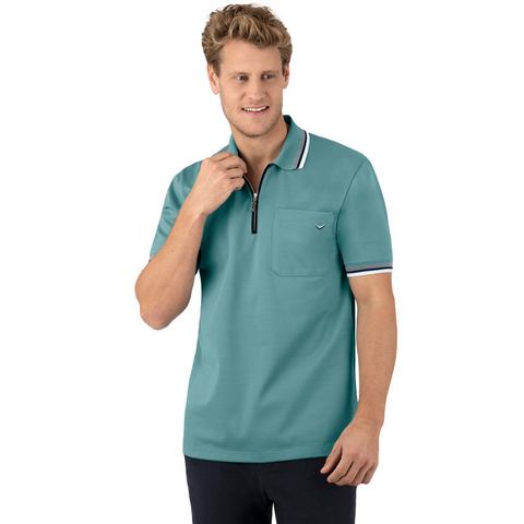 Trigema Poloshirt  poloshirt met ritssluiting (1-delig)